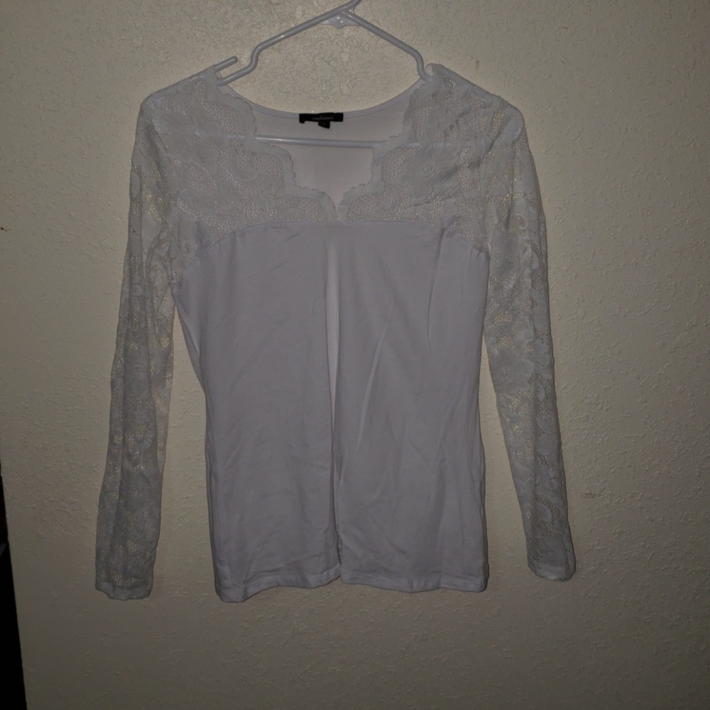 White lace blouse